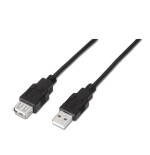 Aisens cable extension usb 2.0 - tipo a macho a hembra - 3m - negro