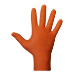 Guante agility grip nbr s/polvo naranja t8. juba