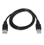 Aisens cable extension usb 2.0 - tipo a macho a hembra - 3m - negro