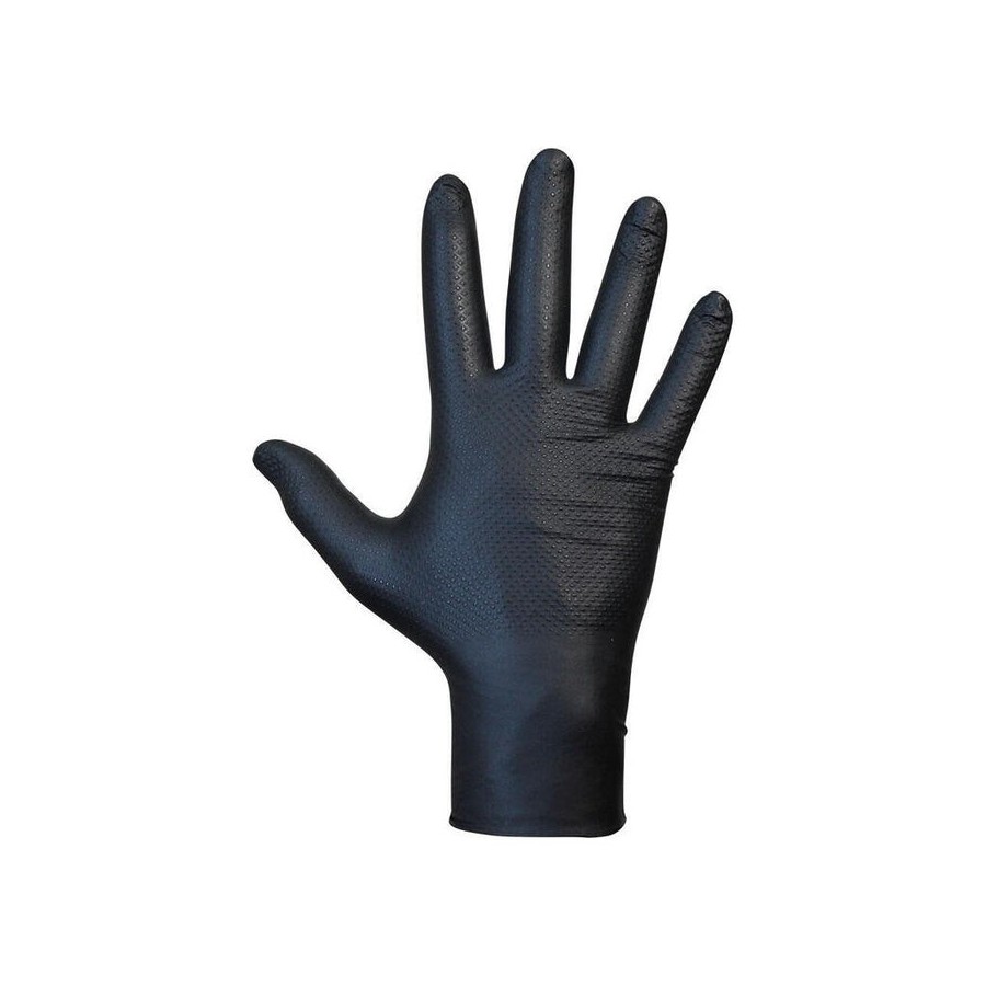 Guante agility grip nbr s/polvo negro t11. juba