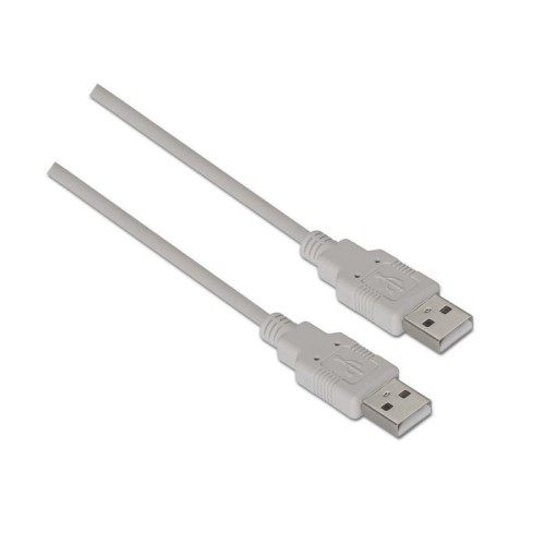 Aisens cable usb 2.0 - tipo a macho a a macho - 2m - beige