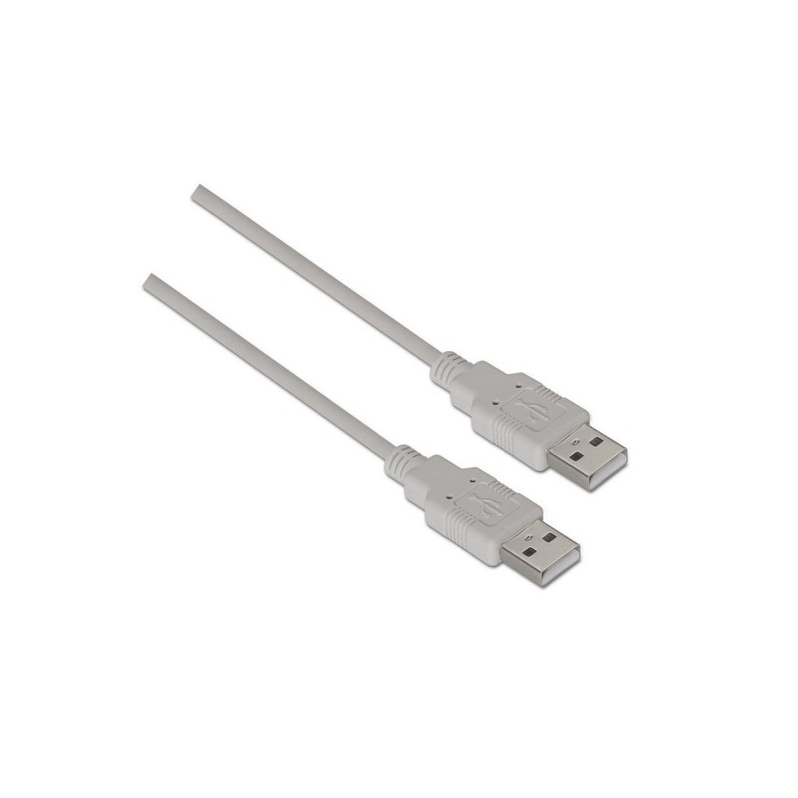 Aisens cable usb 2.0 - tipo a macho a a macho - 2m - beige