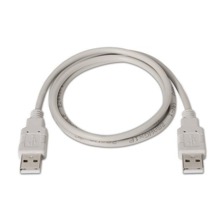 Aisens cable usb 2.0 - tipo a macho a a macho - 2m - beige