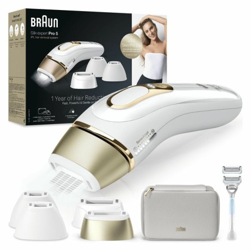 Braun silk-expert pro pl5356 luz pulsada intensa (ipl) oro, blanco