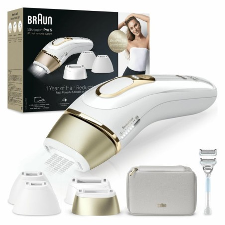 Braun silk-expert pro pl5356 luz pulsada intensa (ipl) oro, blanco