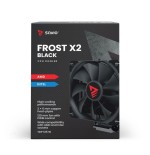 Savio savgcofrostblackx2 sistema de refrigeración para ordenador disipador térmico/radiador 12 cm negro