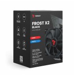 Savio savgcofrostblackx2 sistema de refrigeración para ordenador disipador térmico/radiador 12 cm negro
