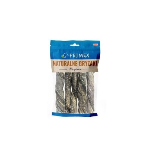 Premio para perros petmex piel de bacalao twist  200g