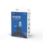 Savio cable hdmi (m) v2.1, en ángulo, 8k, hdr dinámico, cobre ofc, 5 m, cl-175