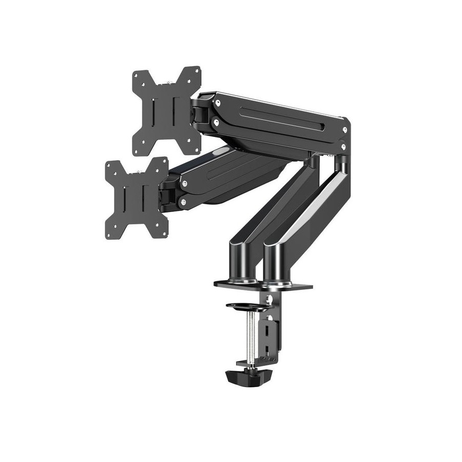 Soporte  esperanza erw020  de sobremesa a gas para dos monitores de 17-27'' hasta 6 kg