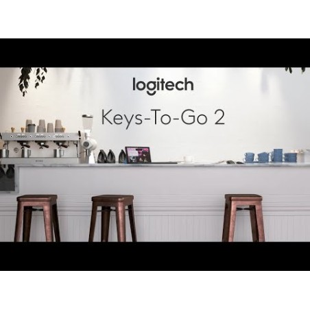 Teclado alemán logitech keys-to-go 2 universal bluetooth qwertz blanco