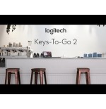 Teclado alemán logitech keys-to-go 2 universal bluetooth qwertz blanco