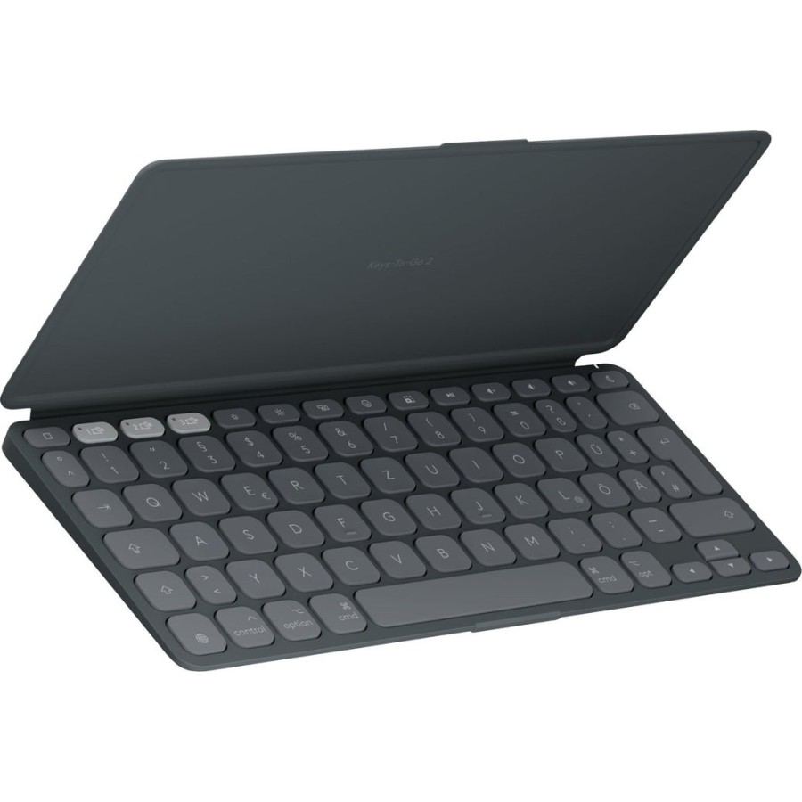 Teclado alemán logitech keys-to-go 2 universal bluetooth qwertz grafito