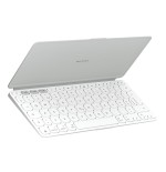Teclado alemán logitech keys-to-go 2 universal bluetooth qwertz blanco