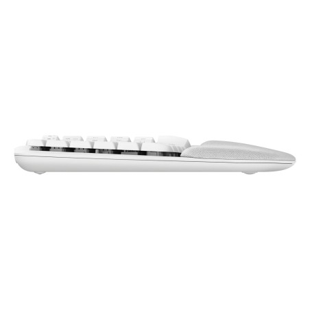 Teclado alemán logitech wave keys for mac hogar / oficina bluetooth qwertz blanco
