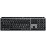 Teclado ingles logitech mx keys s for mac oficina rf wireless + bluetooth qwerty internacional de ee.uu. aluminio, negro