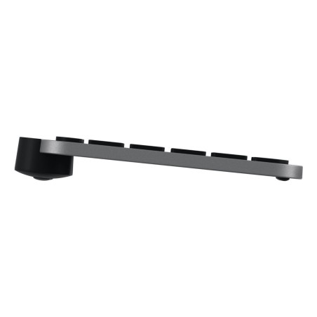 Teclado ingles logitech mx keys s for mac oficina rf wireless + bluetooth qwerty internacional de ee.uu. aluminio, negro