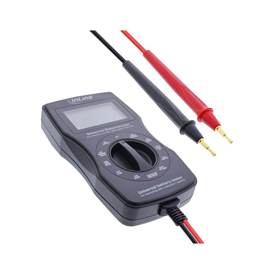 Inline® multifunction battery tester, measuring device with lcd display