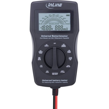 Inline® multifunction battery tester, measuring device with lcd display
