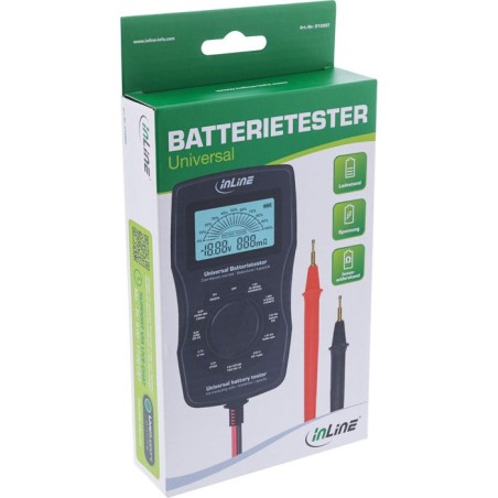 Inline® multifunction battery tester, measuring device with lcd display