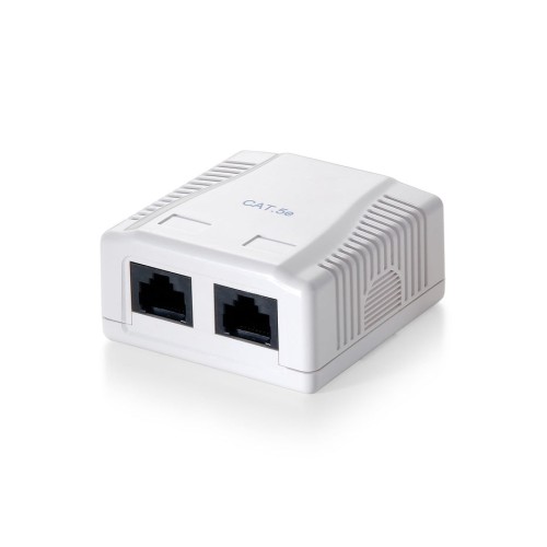 Equip roseta de superficie categoria 6 2 hembras rj45