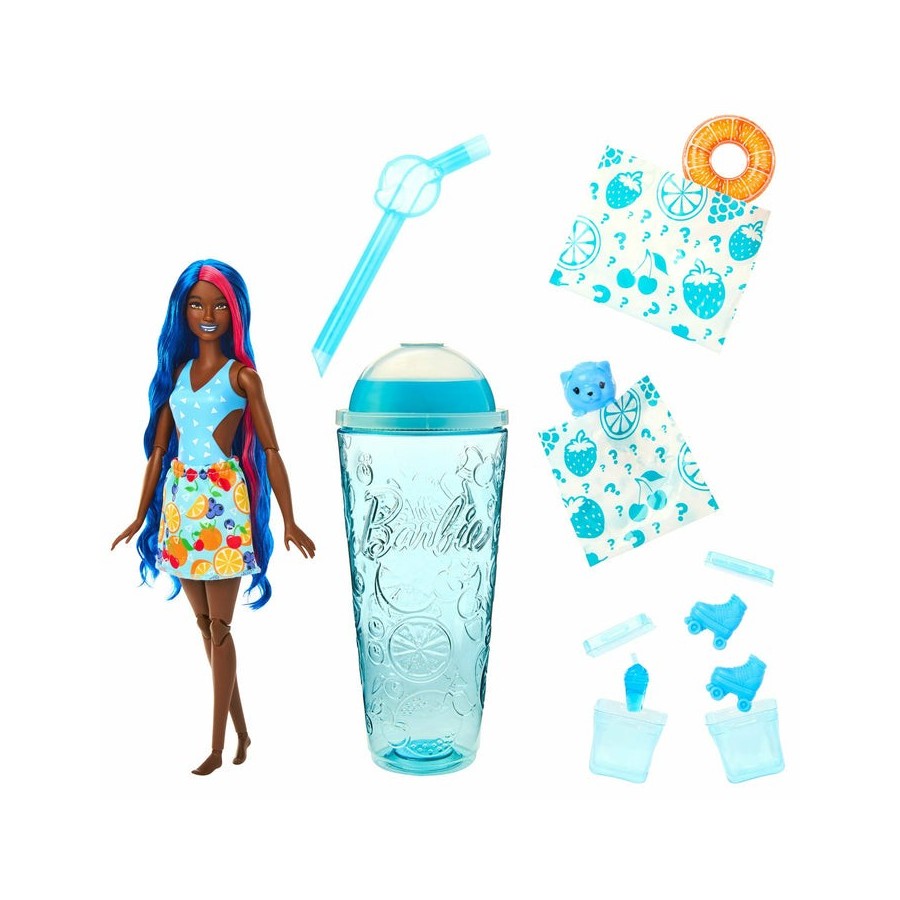 Muñeca barbie pop reveal mattel aroma de frutas ponche de frutas