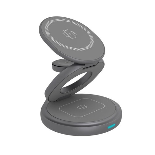 Cargador inalámbrico icy box ib-sh101-ch 3 en 1