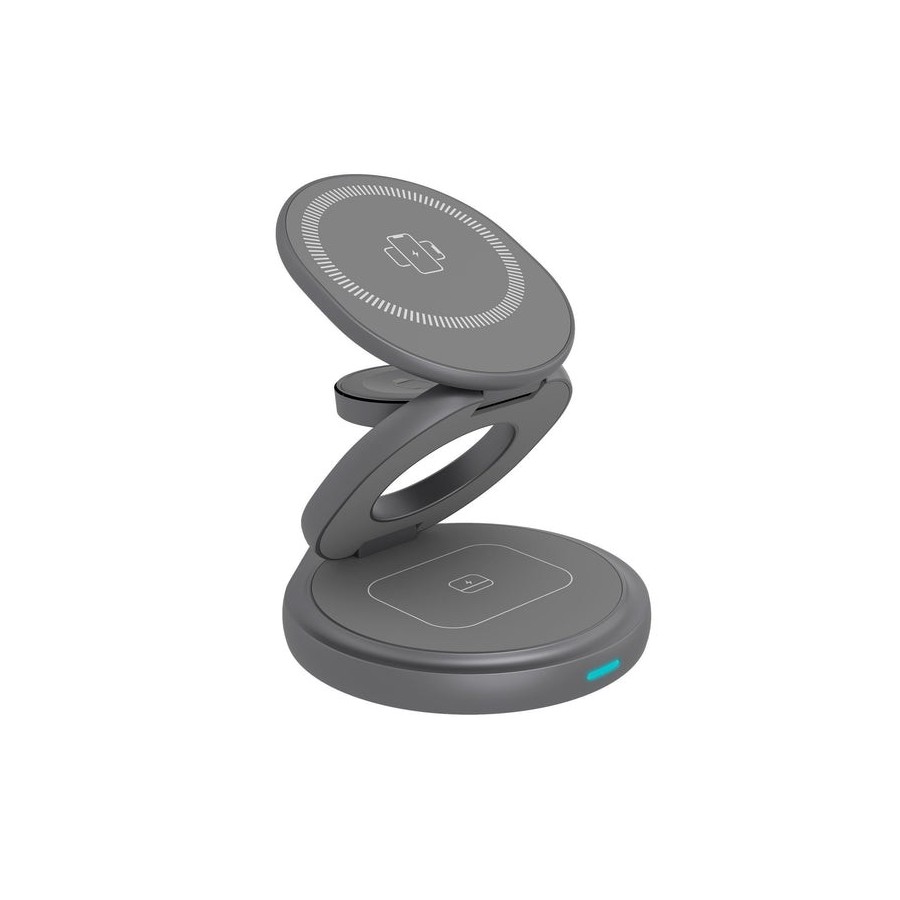 Cargador inalámbrico icy box ib-sh101-ch 3 en 1