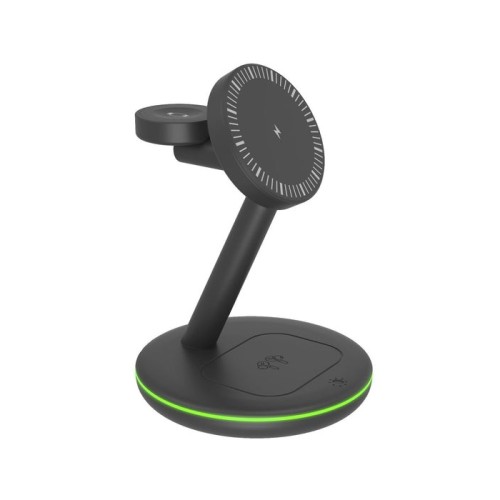 Cargador inalámbrico icy box ib-sh102-ch 3 en 1