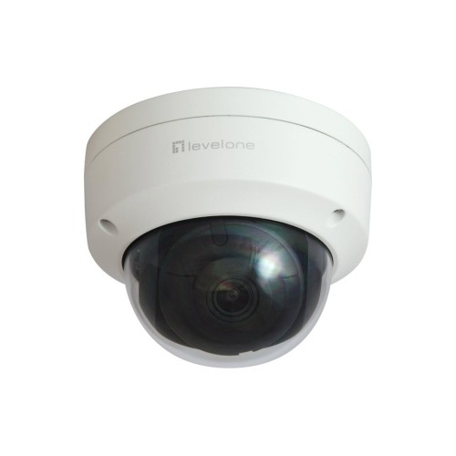 Levelone ipcam fcs-3404 dome out 6mp h.265 ir 9w poe