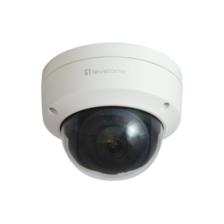 Levelone ipcam fcs-3404 dome out 6mp h.265 ir 9w poe