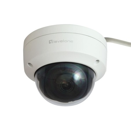 Levelone ipcam fcs-3404 dome out 6mp h.265 ir 9w poe