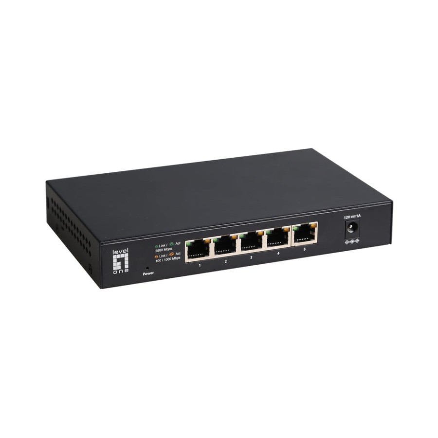 Levelone switch 5x ge geu-0525 2.5gbe 100 1000mbps sw
