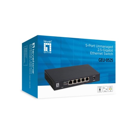 Levelone switch 5x ge geu-0525 2.5gbe 100 1000mbps sw