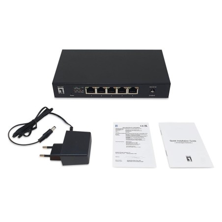 Levelone switch 5x ge geu-0525 2.5gbe 100 1000mbps sw