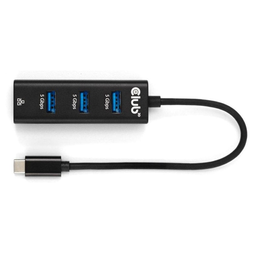 Club3d usb-hub usb typ-c 3.2  3x usb typ a 1gbps retail