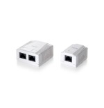 Equip roseta de superficie categoria 6 2 hembras rj45