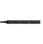 Hub club3d csv-1554  de interfaz usb tipo c negro