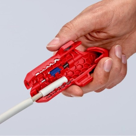 Knipex ergostrip pelacable azul, rojo