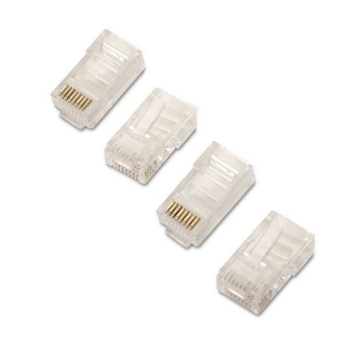 Aisens pack de 50 conectores rj45 8 hilos cat.5e awg24 - transparente