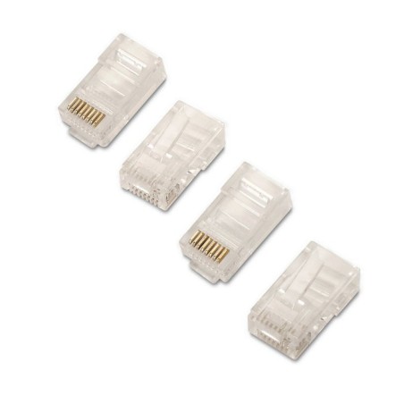 Aisens pack de 50 conectores rj45 8 hilos cat.5e awg24 - transparente