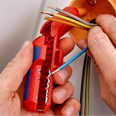 Knipex ergostrip pelacable azul, rojo