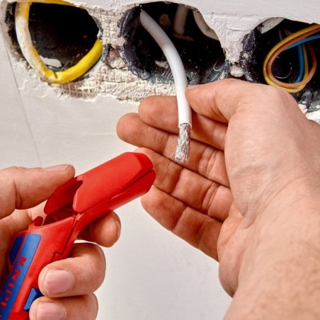 Knipex ergostrip pelacable azul, rojo