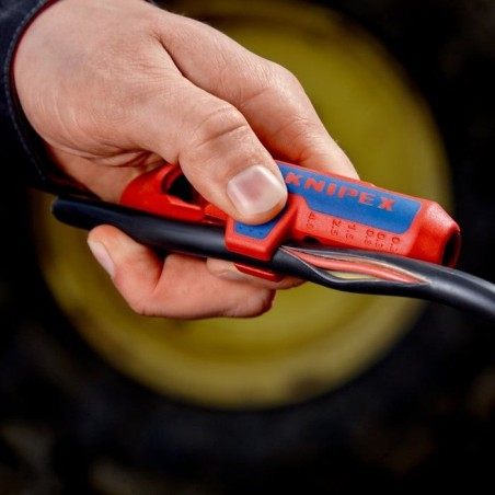 Knipex ergostrip pelacable azul, rojo