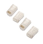 Aisens pack de 10 conectores rj45 8 hilos cat.6 awg24 - transparente