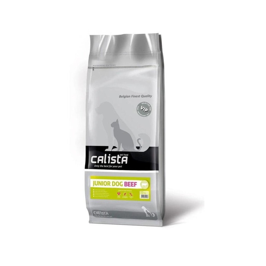 Alimento seco para perros calista junior beef  12kg