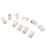 Aisens pack de 10 conectores rj45 8 hilos cat.6 awg24 - transparente