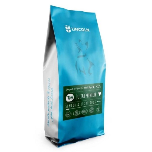 Alimento seco para perros lincoln - carne con arroz - senior  12kg