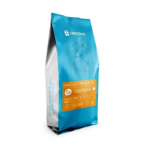 Lincoln - cordero con arroz - adulto - alimentación seca para perros - 12kg