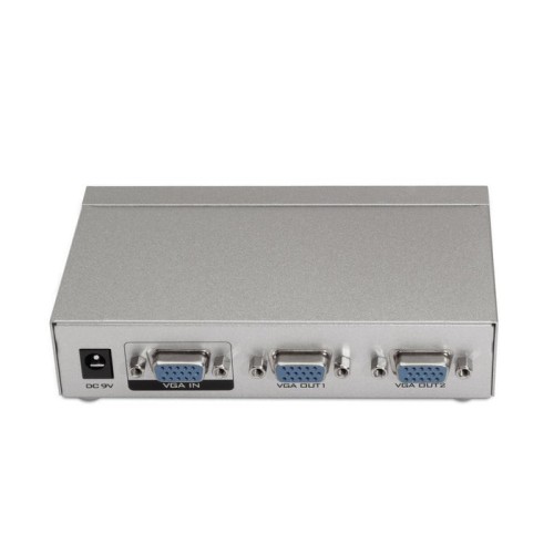 Aisens svga duplicador para 2 monitores con alimentacion - plata a116-0084